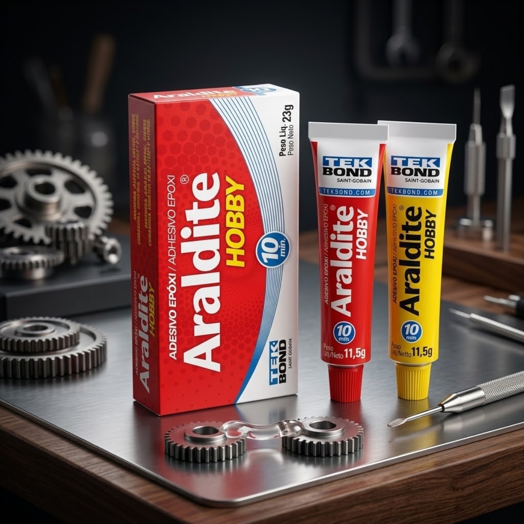 Araldite hobby cola epóxi 10 minutos 23g Tekbond