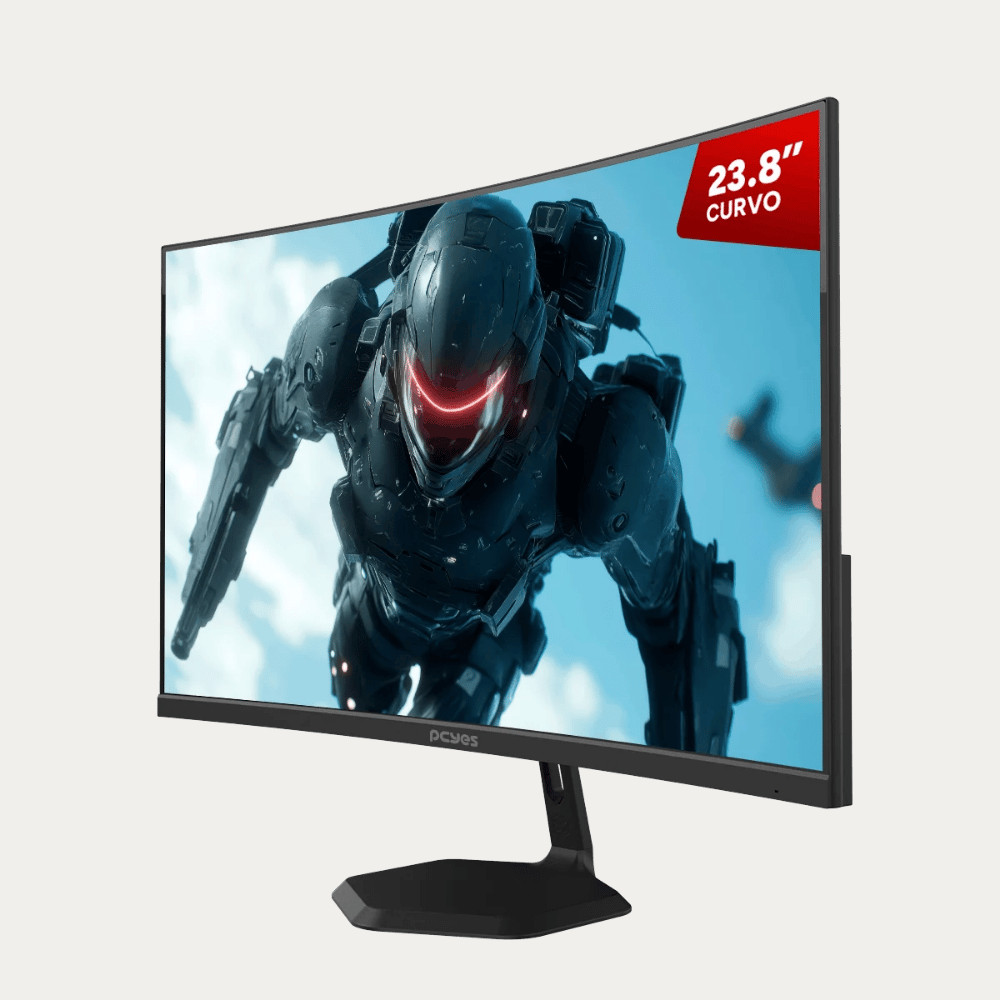 Monitor Gamer Curvo Quartzo Q23C 23.8" FHD 100Hz 5ms Preto Gamer Pcyes
