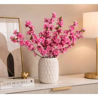 Cerejeira Baby 65cm Sakurinha Pessegueiro Ramo Artificial Decorações Para Casa Arranjos Enfeite Haste