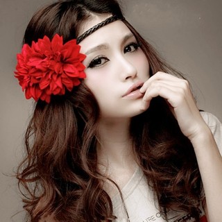 Estilo boêmio flor bandana trança guirlanda acessórios para o cabelo bandana viagem beira-mar foto cabeça flor acessório