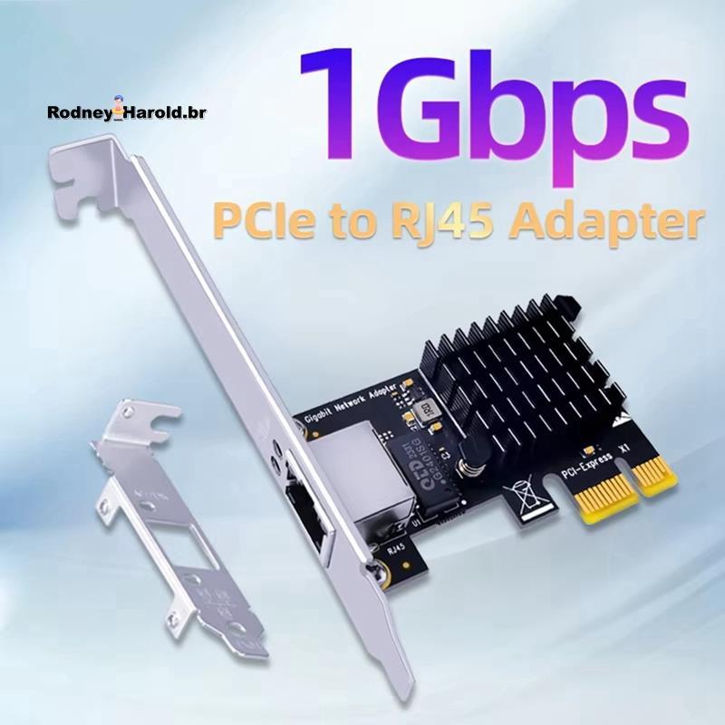 [Entrega Rápida R] PCIE Gigabit Ethernet Placa De Rede PCI Express X1 Para RJ45 Adaptador De 10/100/1000Mbps Controlador