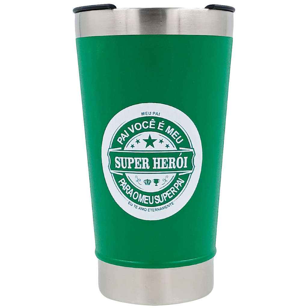 Copo Térmico em Inox Frase Dia Dos Pais 510ML Interponte Presente
