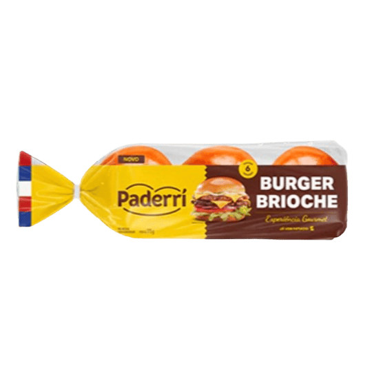 Paderrí Pão De Hamburguer Brioche 350g