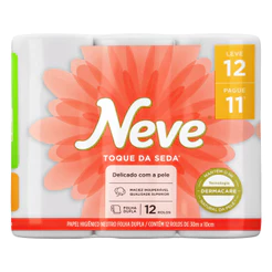 Papel Higiênico Toque Seda Neve Folha Dupla