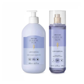 Lançamento feminino mulher floral Cuide-se Bem Body Splash Lavandinha 200ml + Loção Corporal 400ml