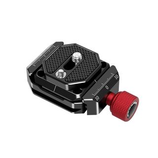 Mallcenter-BR Conjunto de adaptador de braçadeira de liberação rápida com placa Arca Swiss 1/4 e 3/8 polegadas com furo