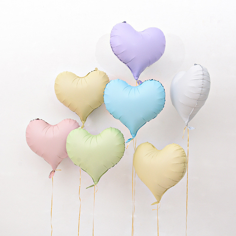 Influenciador 67cm balão fosco amor balão filme de alumínio confissão de aniversário dia dos namorados Macaron festa