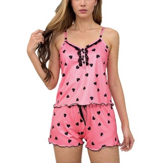 Europeu americano senhoras novo estilo impressão Digital Casual confortável casa Suspender Shorts Loungewear terno simpl
