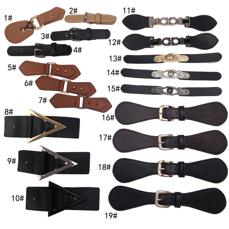 High-End casaco fivela de couro manguito acessórios de viagem acessórios de roupas fivela de Metal camisola acessórios p