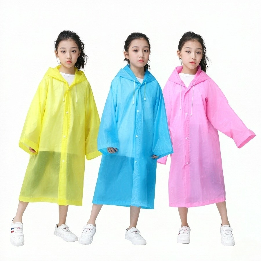 Capa de Chuva Infantil COM Capuz para Meninos e Meninas Unissex Qualidade BOA