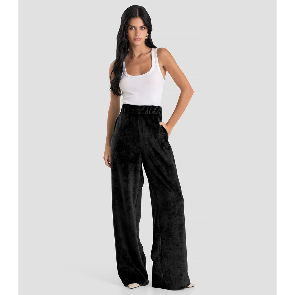 Calça Feminina Pantalona Dianna Preto