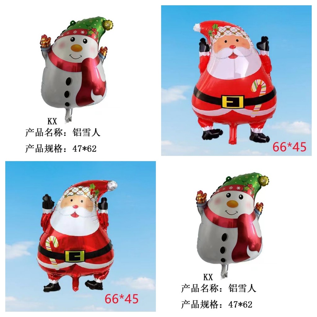 Natal vestir-se balão papai noel balão decoração balão boneco de neve balão