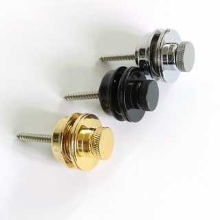 Novo conjunto de guitarra DIY cabeça plana auto-travamento cinta de guitarra fivela de segurança antiderrapante prata pr