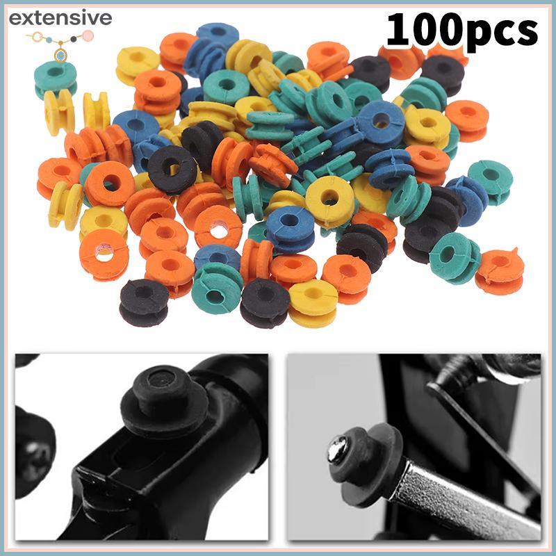 EA & Moda 100 Pçs/Saco Agulha De Tatuagem Ilhós De Borracha Mamilos Almofada Máquina Acessório Armadura Barra Acessórios