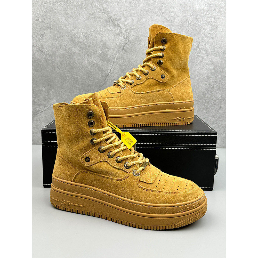 Sapatos masculinos de cano alto tênis de cano médio 2026 Novo estilo sapatos com aumento de altura Sapatos masculinos da