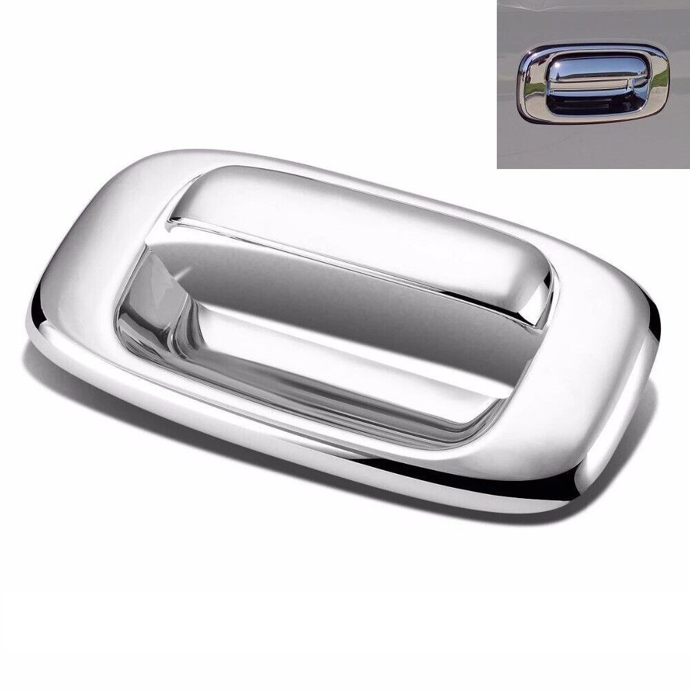 Fit 1999-2006 Chevy Silverado GMC Sierra Chrome Tampa Da Maçaneta Porta Traseira Guarnição Moldura