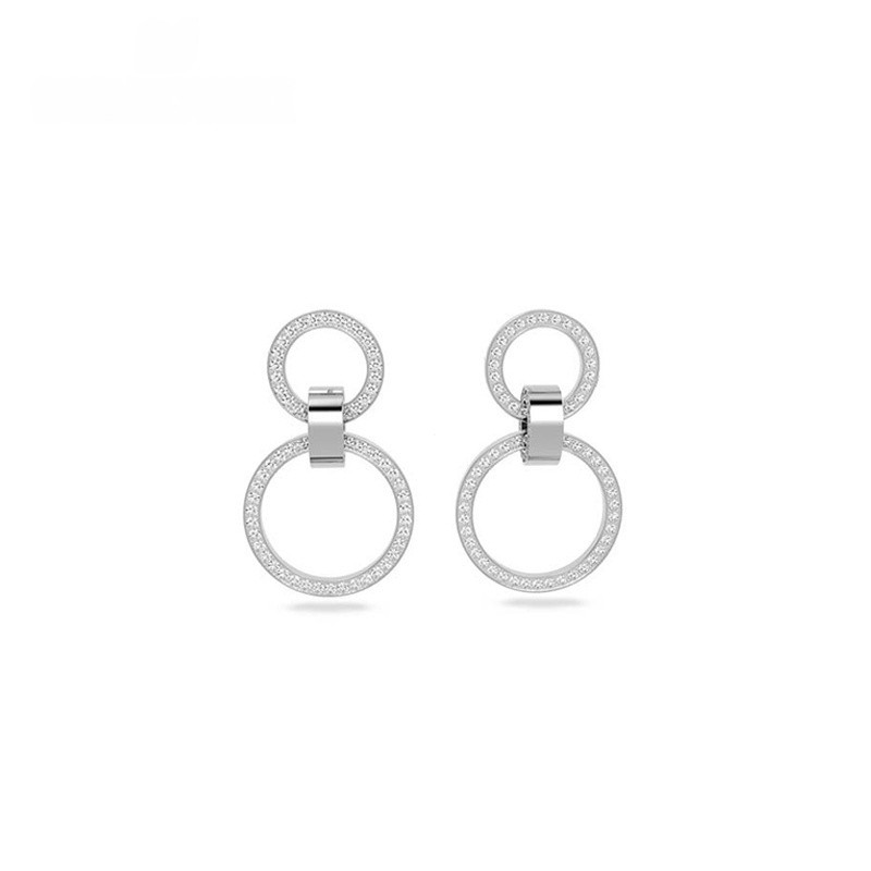 74r 0 Brincos de Argola Grande Ocos, Brincos de Diamante, Brincos de Prata 925, Brincos Elegantes de Pérola, Presentes d