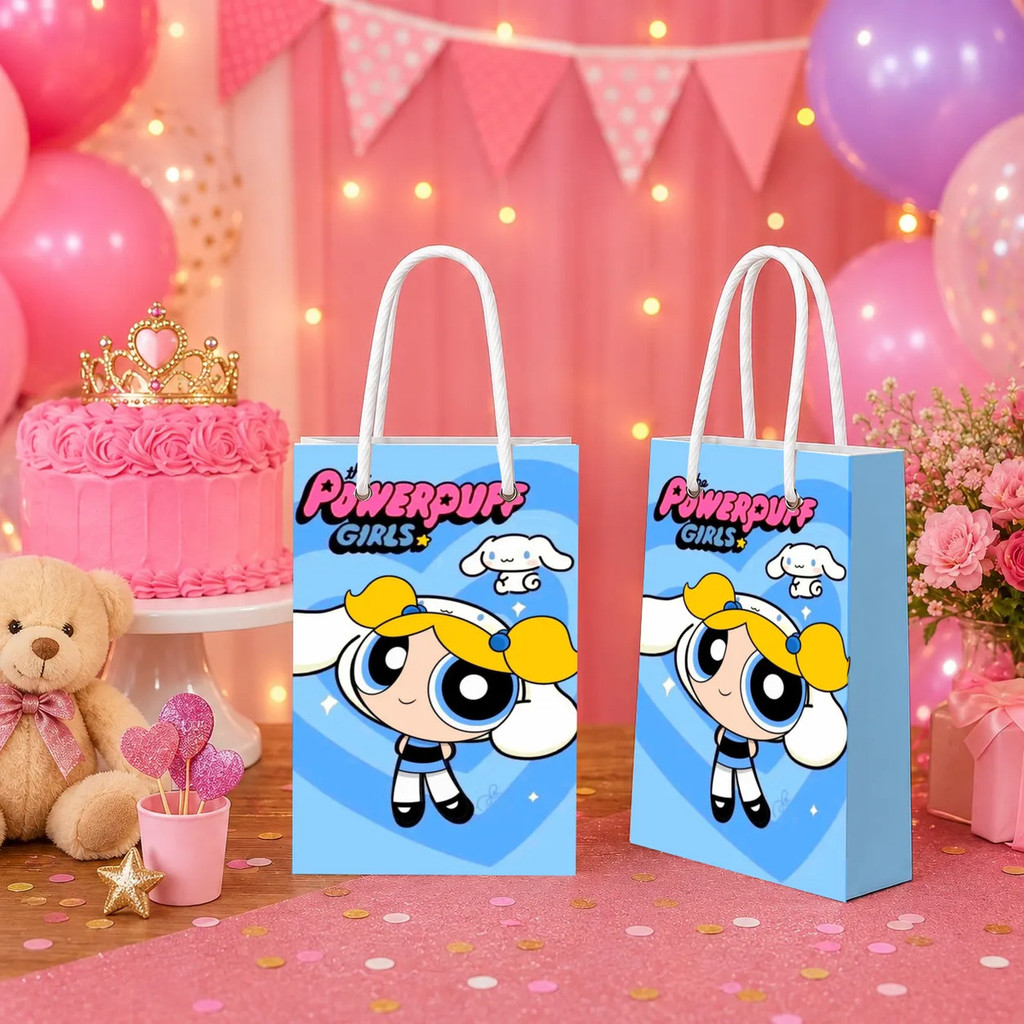 Sacolinhas Surpresa Personalizadas Lindinha Poderosas Lembrancinha Aniversário Com Nome e Idade Festa Infantil