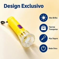 Kit 15 Mini LED Lanterna Colorida Com Corda Para Chaveiro e Lembrancinha e brindes de Festa