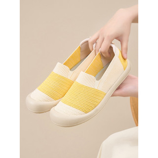 2026 novo estilo velho pequim sapatos de pano tecido cor combinando balde sapatos femininos deslizamento respirável conf