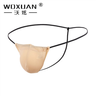 Wxuan roupa interior masculina elástica náilon Ultra-fino sedoso cintura baixa cinta fina tanga única tanga masculina WX