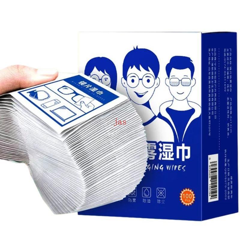 jas Toalhetes Antiembaçantes Para Limpeza De Lentes De Óculos Revestidos De Grau Profissional