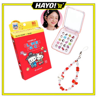 Care Plus Cover Up Blemish Patch Hello Kitty & Deer Daniel Hanbok Edition 80 Folhas (Estojo De Remendo , Kit Ring)