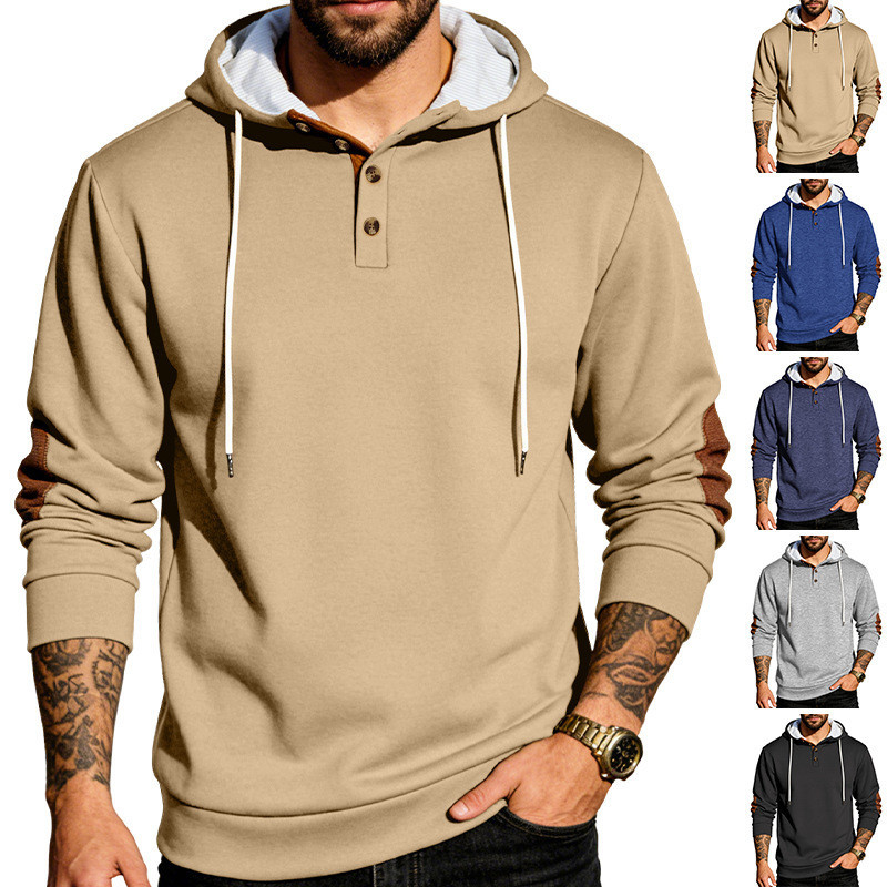 Primavera pulôver masculino com cordão e capuz moletom Plus Size esportivo Casual moletom