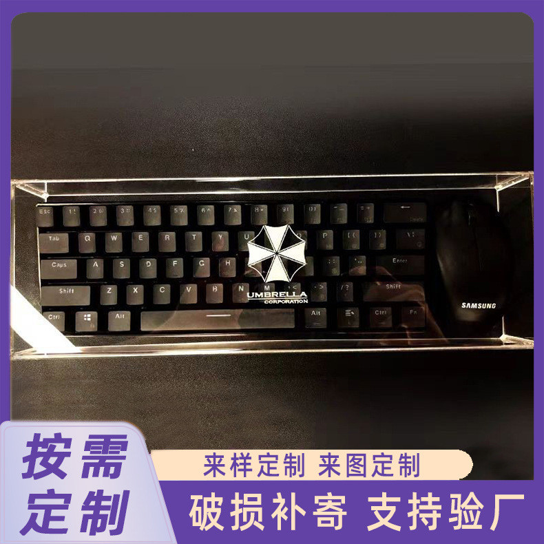 Teclado capa de poeira teclado mecânico capa poeira 87 película protetora 68 acrílico Logitech NJ80 Keycap capa transpar