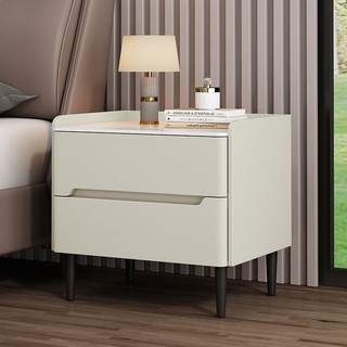 Mesa de cabeceira de madeira maciça luz doméstica luxo quarto High-End simples e moderno mesa de cabeceira novo couro ar