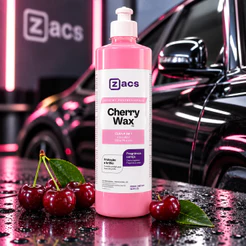 Cera 4 Em 1 Zacs Cherry Wax 500ml Proteção Brilho Automotivo