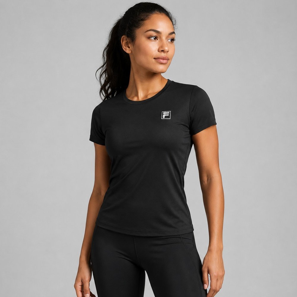 Camiseta Fila Core Run Feminina Preta