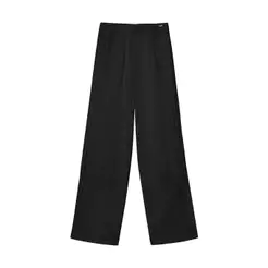 Calça Feminina Detalhe Retilínea Marialícia Preto