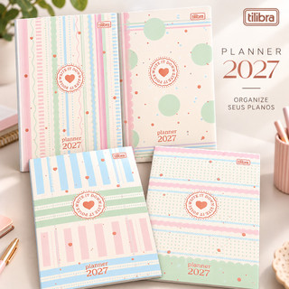 Planner 2027 Tilibra Soho Mensal Grampeado 17,8x25,4cm 20Fls - M7 (Papelaria Fada)