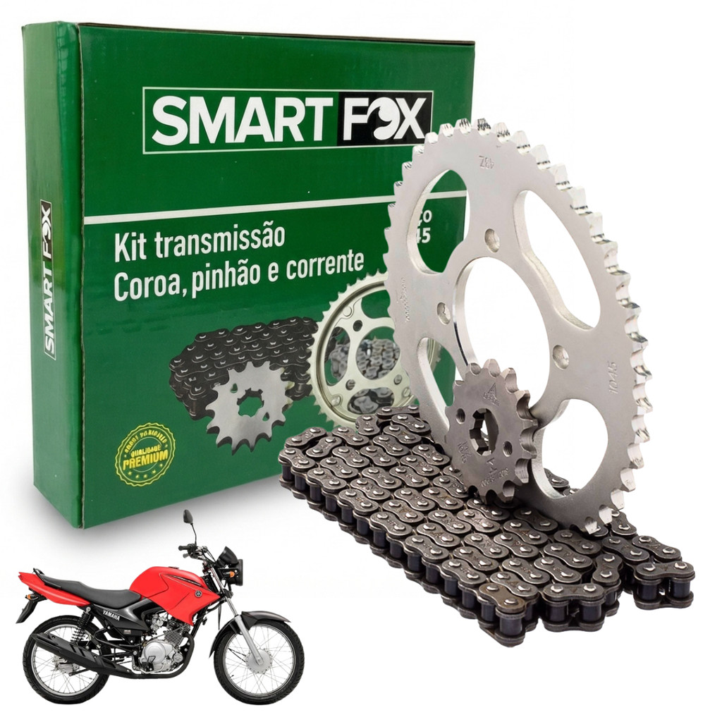 KIT RELAÇÃO YBR FACTOR 125 2009 a 2015 YBR 2000/2008
