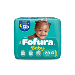 Fralda Descartável Fofura Baby Mega G com 28 Unidades