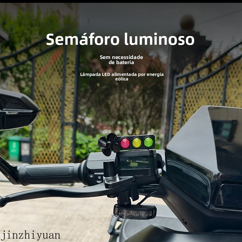 SemáForos Luminosos De Energia EóLica Para Motocicleta Yamaha, Luzes LED De Energia EóLica De Moinho De Vento, DecoraçõE