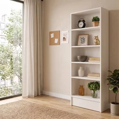 Estante Multiuso Livreiro 5 Prateleiras 182x87cm Organizador Loja Casa Escritório Expositor Liz 57