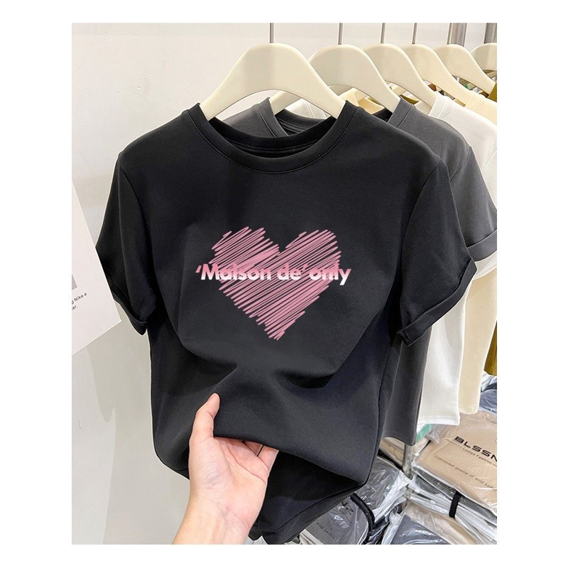 [Camiseta Premium Algodão Puro]LA Plus Size Unissex-Oversized Confortável Estilo Casual Camiseta Tecido Respirável#F3667