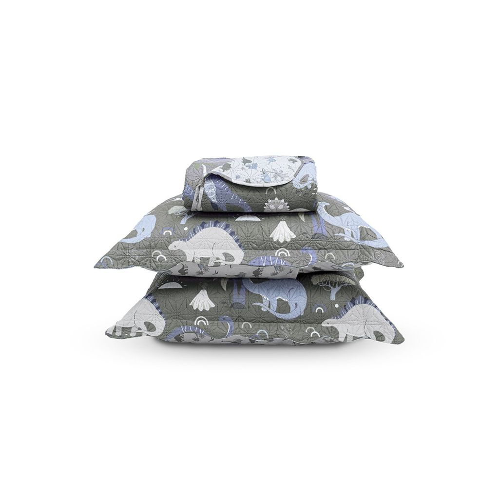 Kit Cobre Leito Casual Kids Casal Appel Cinza