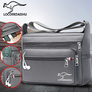 Bolsa masculina de grande capacidade, tecido Oxford, bolsa de ombro Casual, bolsa mensageiro masculina de viagem, novo e