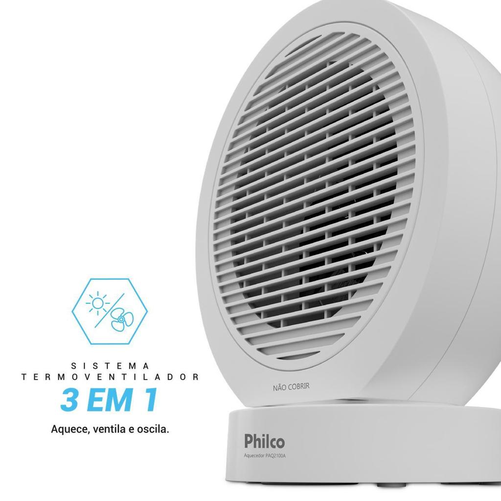 Aquecedor Philco Sistema Termo Ventilador 3 em 1 PAQ2100A · foto 2