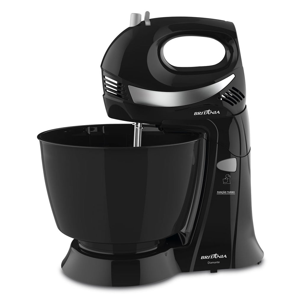 Batedeira Britânia Diamante Preta 350W — oferta na Shopee