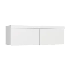 Armário Aéreo Modulado Casal 2 Portas Infinity Branco Branco Line