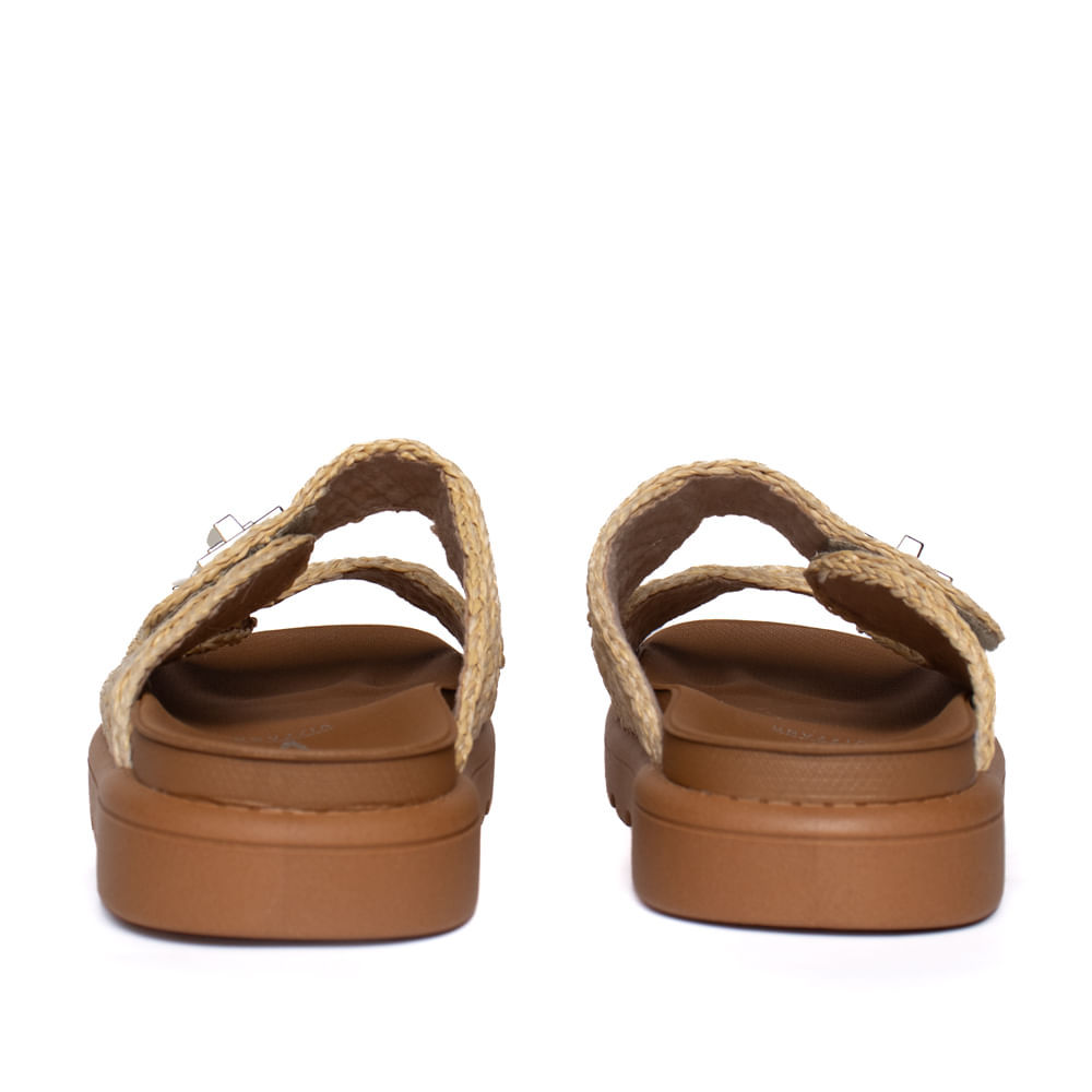 Chinelo Feminino Vizzano Flatform Tiras Estilo Palha Verão Conforto — imagem 2 de 2