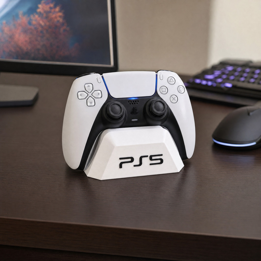 Suporte para Controle PS5 DualSense | Base Organizadora Gamer de Mesa | Stand para PlayStation 5 | Acessório Setup Gamer
