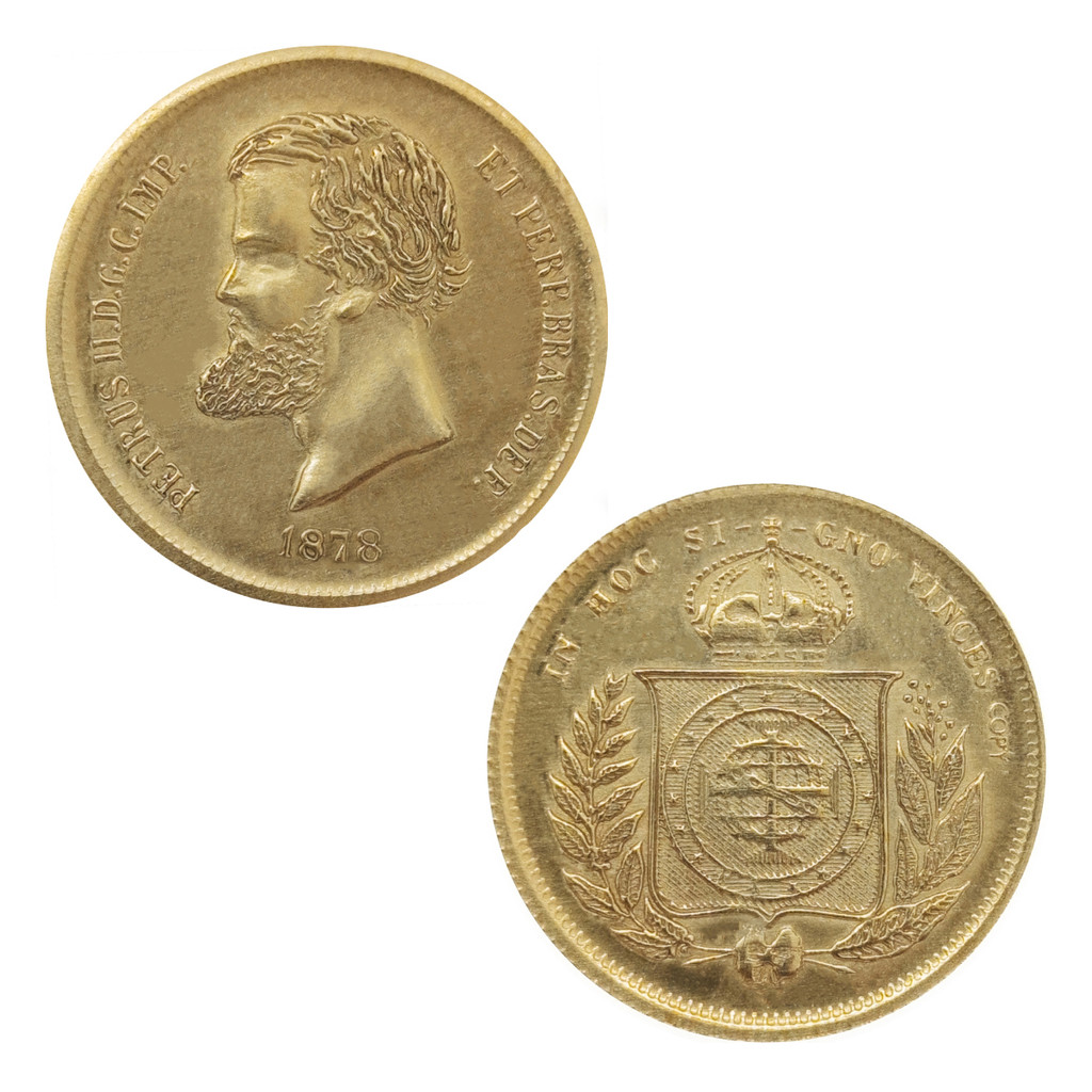 Moeda 10000 Réis 1878 - 23,0mm - NC - Cópia