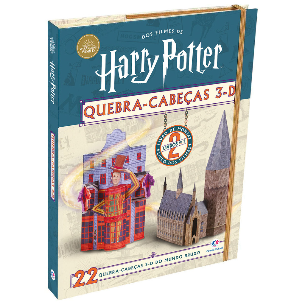 Livro Harry Potter - Livro com Quebra-Cabeça 3D - Livros Sorocaba