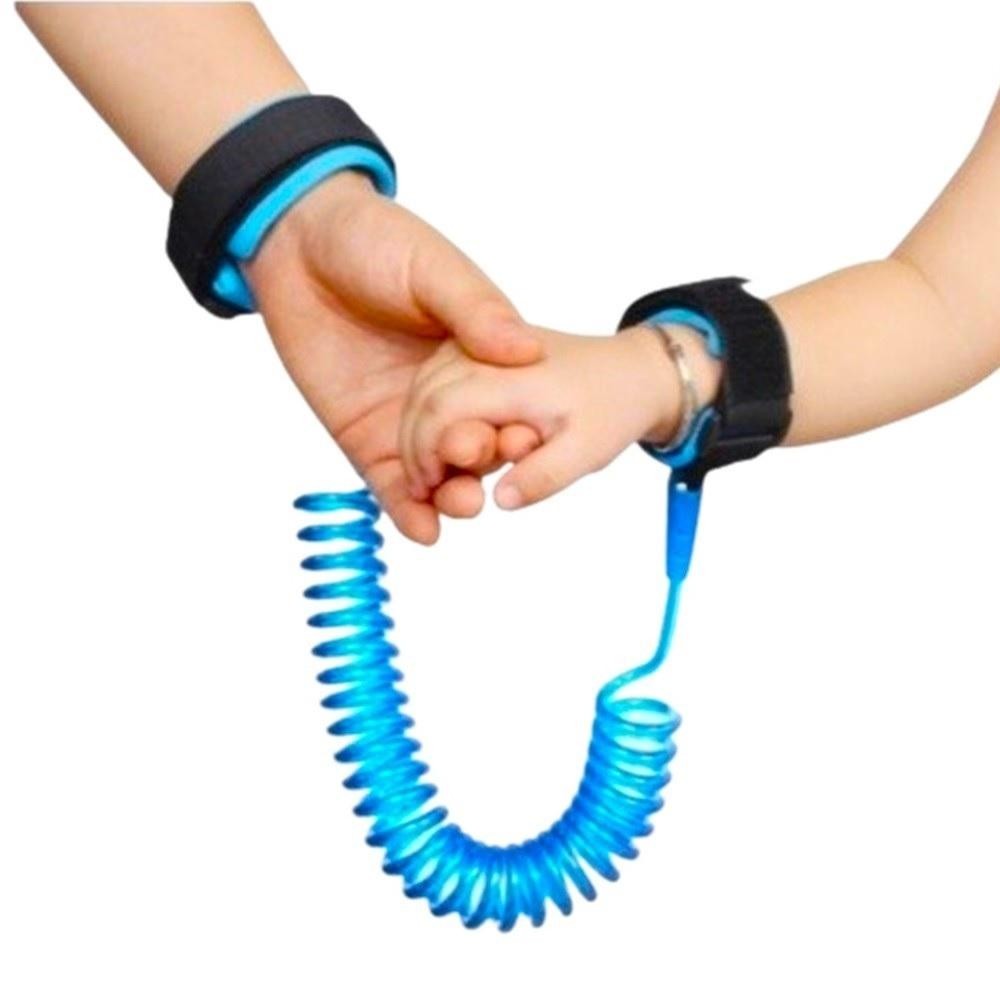GUIA PULSEIRA INFANTIL ANTI PERDA CRIANCA CONTROLE DE SEGURANCA AZUL PARA PASSEIO MERCADO SHOPPING MENINO CONFORTO em Oferta na Shopee