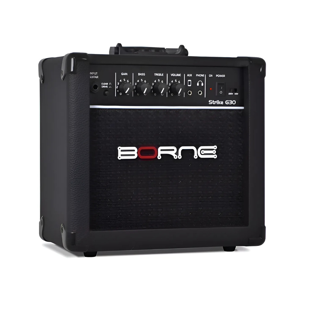 Amplificador Borne Strike G30 15W Preto Guitarra Cubo Bivolt Limpo Drive em Oferta na Shopee